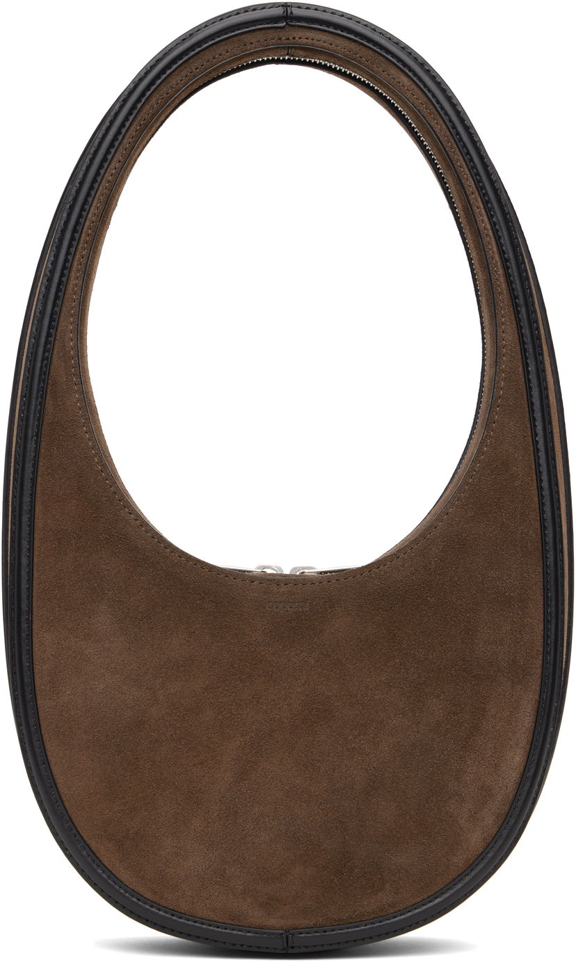 Torbica Coperni Swipe Suede Shoulder Bag Rjava | COPBA01F6020