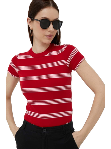 Majica Polo by Ralph Lauren Stripe Tee Rdeča | 211891520