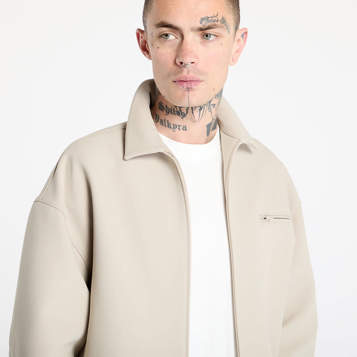 Jakna Fear of God Fear of God Essentials Bonded Canvas Zip-Up Jacket Bež | 202SP258061F-198, 1