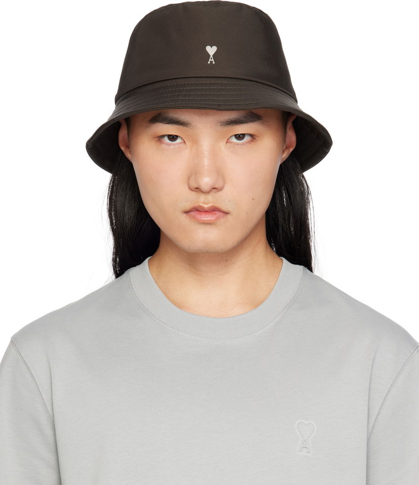 Klobuk AMI Bucket Hat With Logo Rjava | UHA241.PA0007
