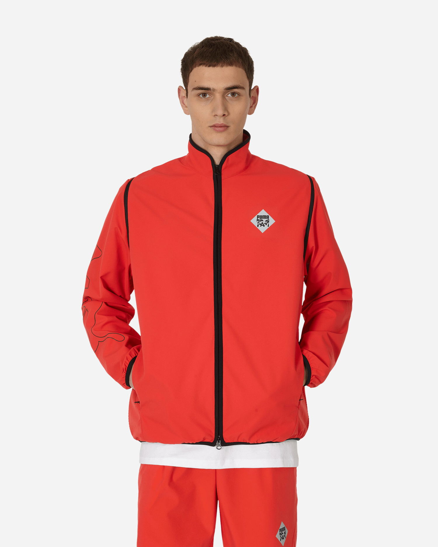 Jakna Puma x P.A.M. Zip-Off Jacket Rdeča | 538809-79, 0