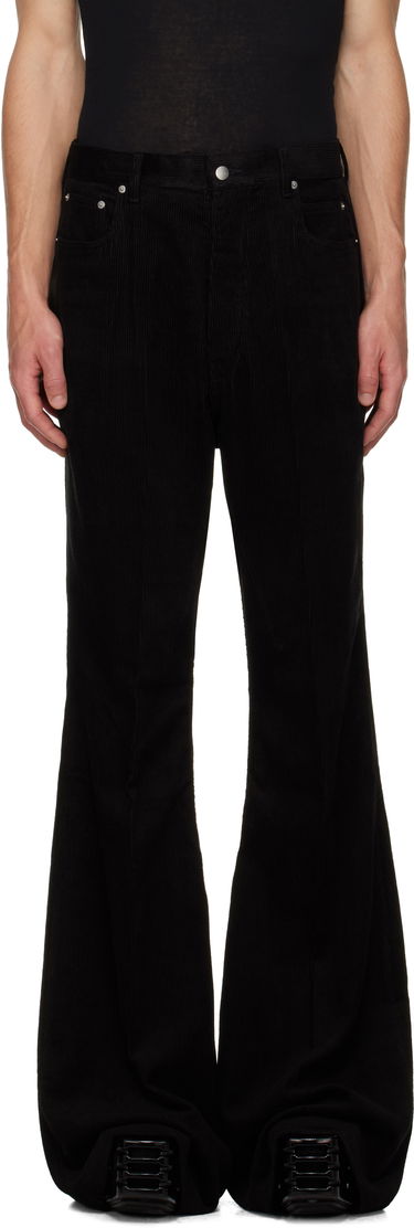 Hlače Rick Owens Concordians Bolan Bootcut Trousers Črna | RU02E1335 MLC9, 0