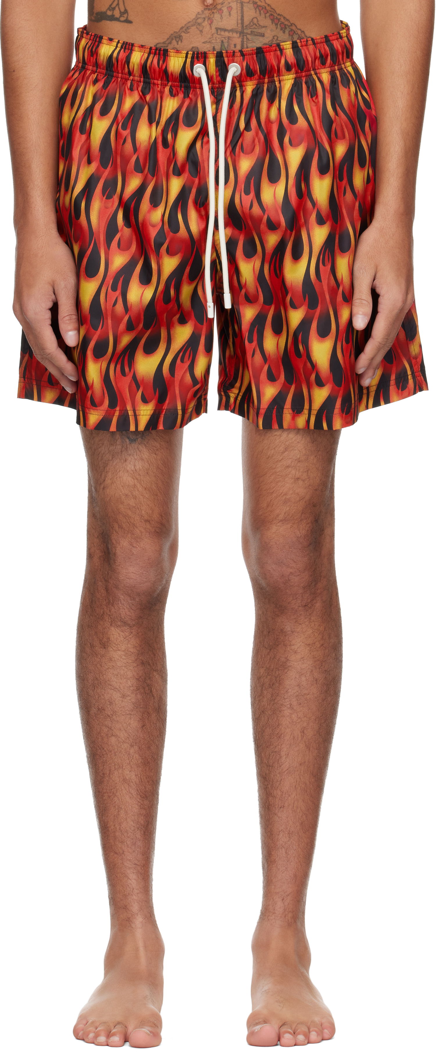 Kopalke Palm Angels Palm Angels Flames Swim Shorts Večbarvna | PMFD012S25FAB0072518, 0