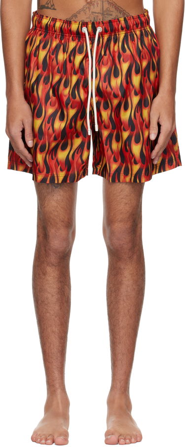 Kopalke Palm Angels Palm Angels Flames Swim Shorts Večbarvna | PMFD012S25FAB0072518, 0