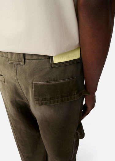 Cargo hlače AXEL ARIGATO Dax Faded Wide-Leg Cargo Trousers Zelena | A3306001, 7