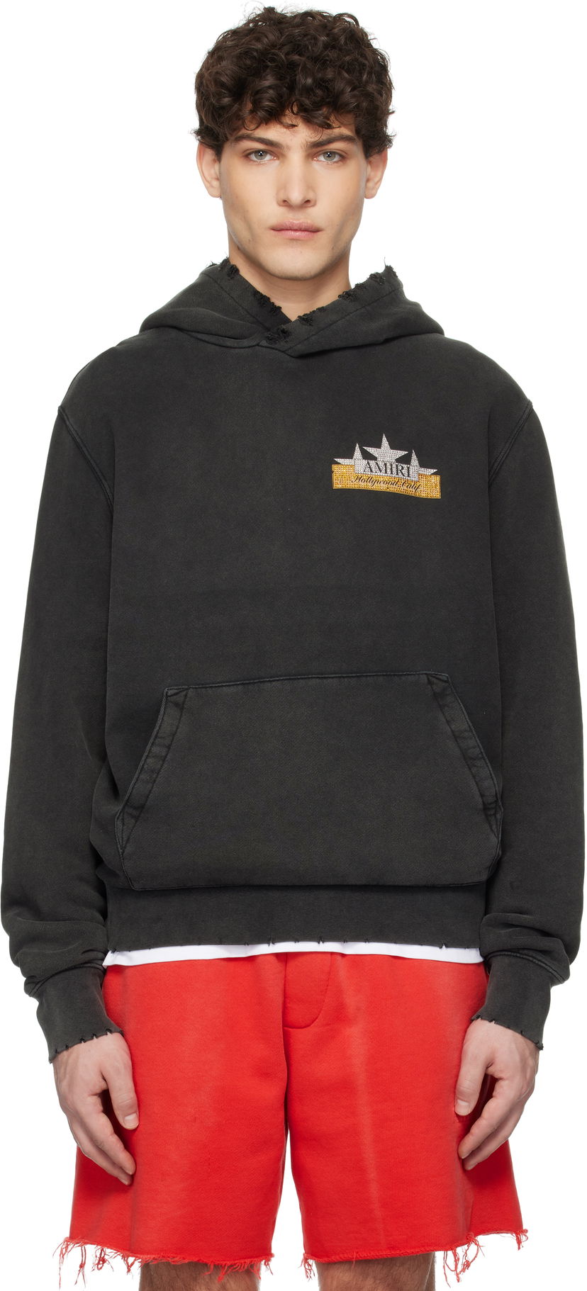 Pulover AMIRI AMIRI Vintage Crystal Star Hoodie Črna | AMJYHD1095