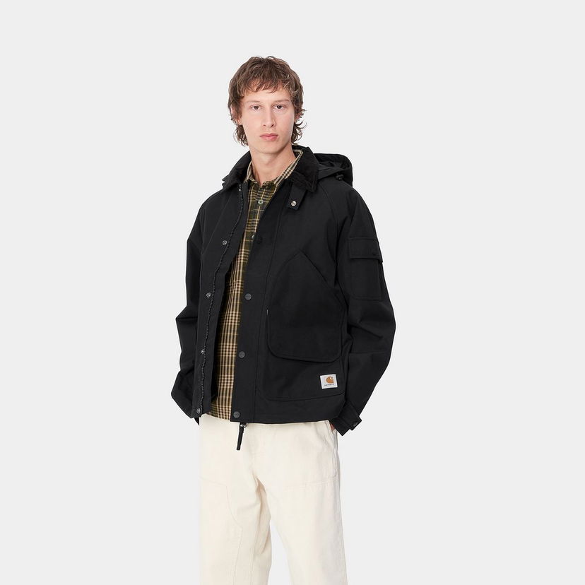 Parka Carhartt WIP Clarton Hooded Workwear Jacket Črna | I033871_8