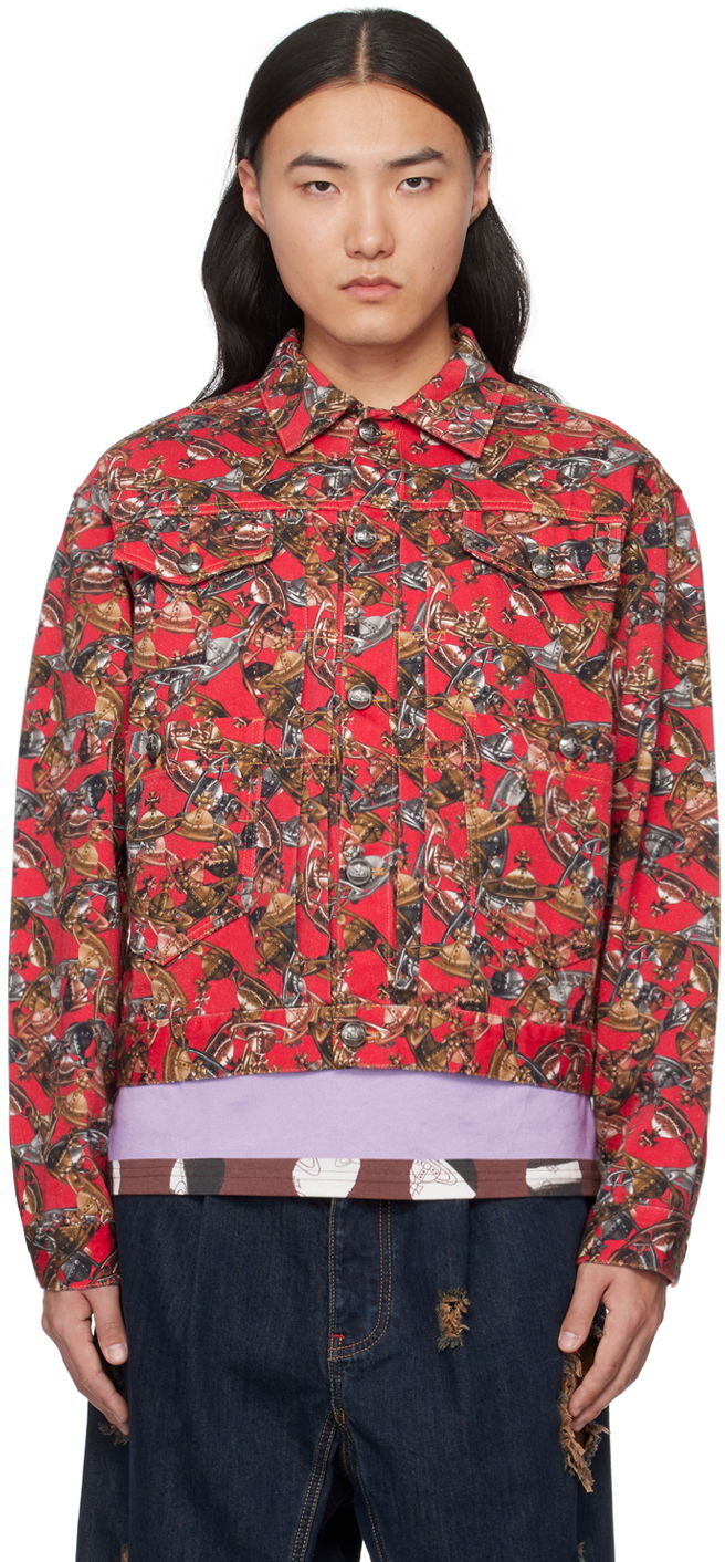 Jakna Vivienne Westwood Marlene Denim Jacket Rdeča | 2801000A-W00SD-, 0