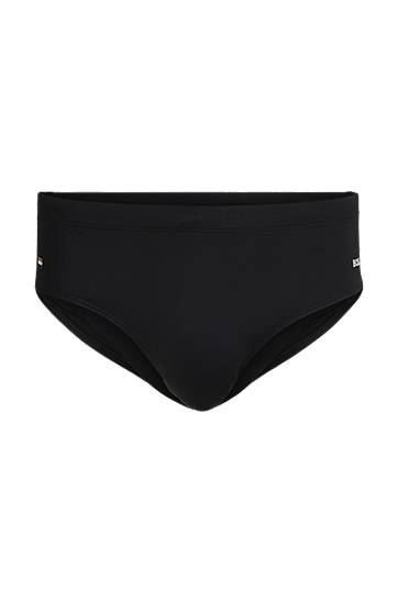 Kopalke BOSS Swim Briefs with Signature Stripe and Logo Črna | 50515714