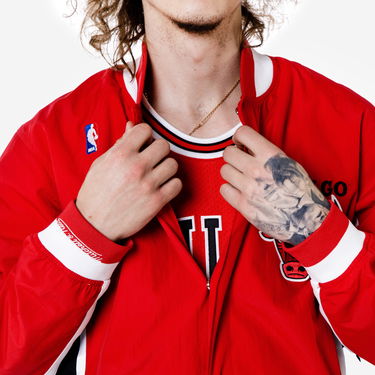 Jakna Mitchell & Ness Authentic Warm Up Jacket 96 Chicago Bulls Rdeča | AWJKGS18509-CBURED196, 3