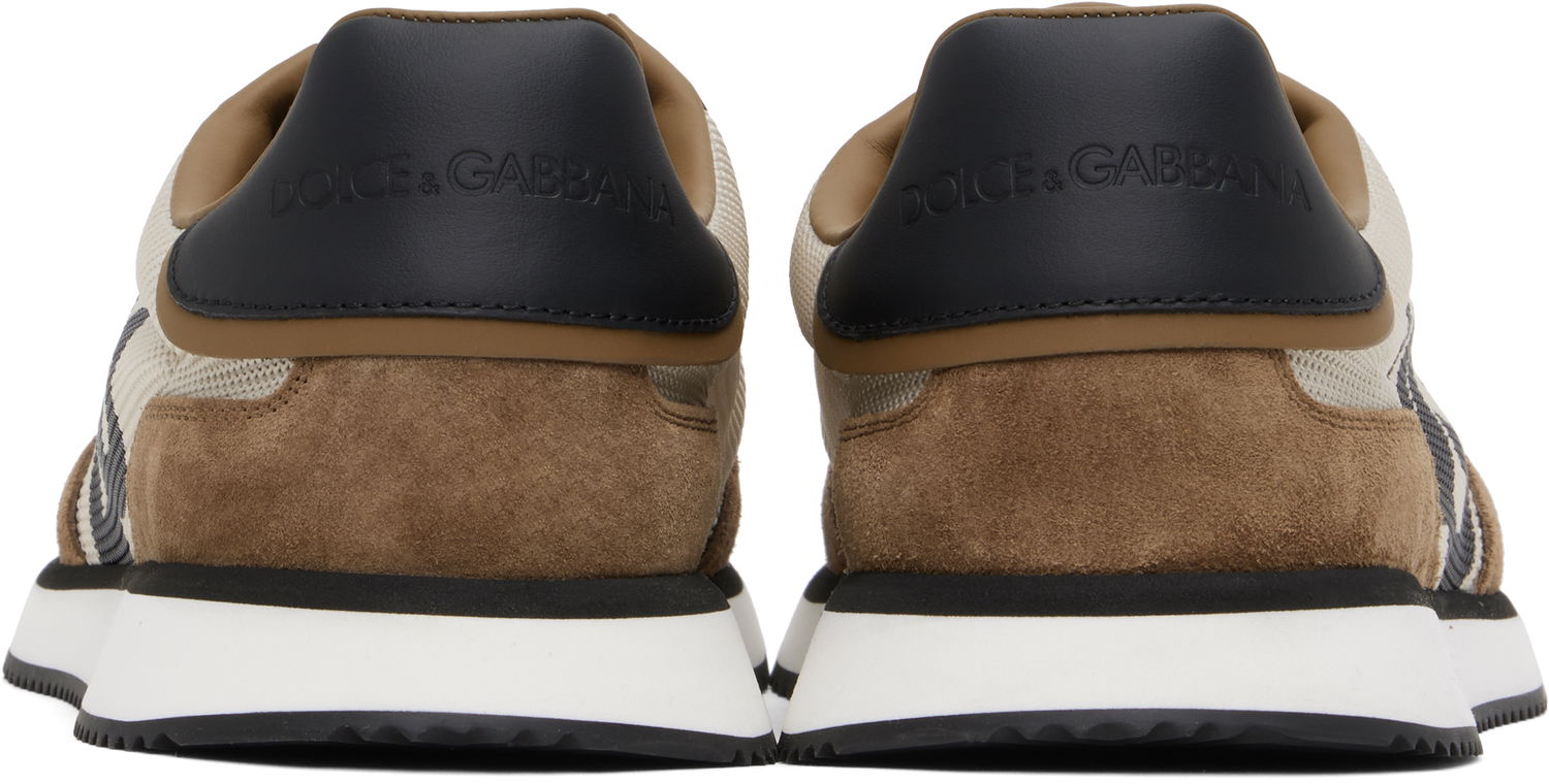 Superge in čevlji Dolce & Gabbana Mixed-Material 'DG' Cushion Rjava | CS2288 A3D24, 1