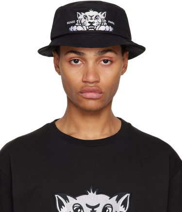 Klobuk KENZO Logo Graphic Bucket Hat Črna | FF58AC624F46, 0