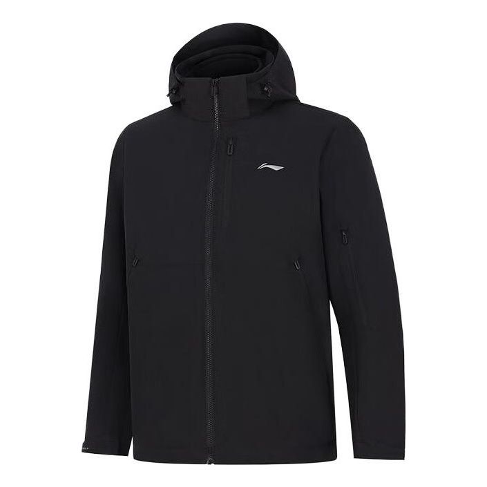 Vetrovka Li-Ning Polar Fleece 3-in-1 Hooded Jacket Črna | AWBT015-5