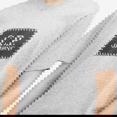 Majica C.P. Company C.P. Company 30/1 Logo Label T-Shirt, Size Large Siva | 18CMTS029A-005100W-M94, 5