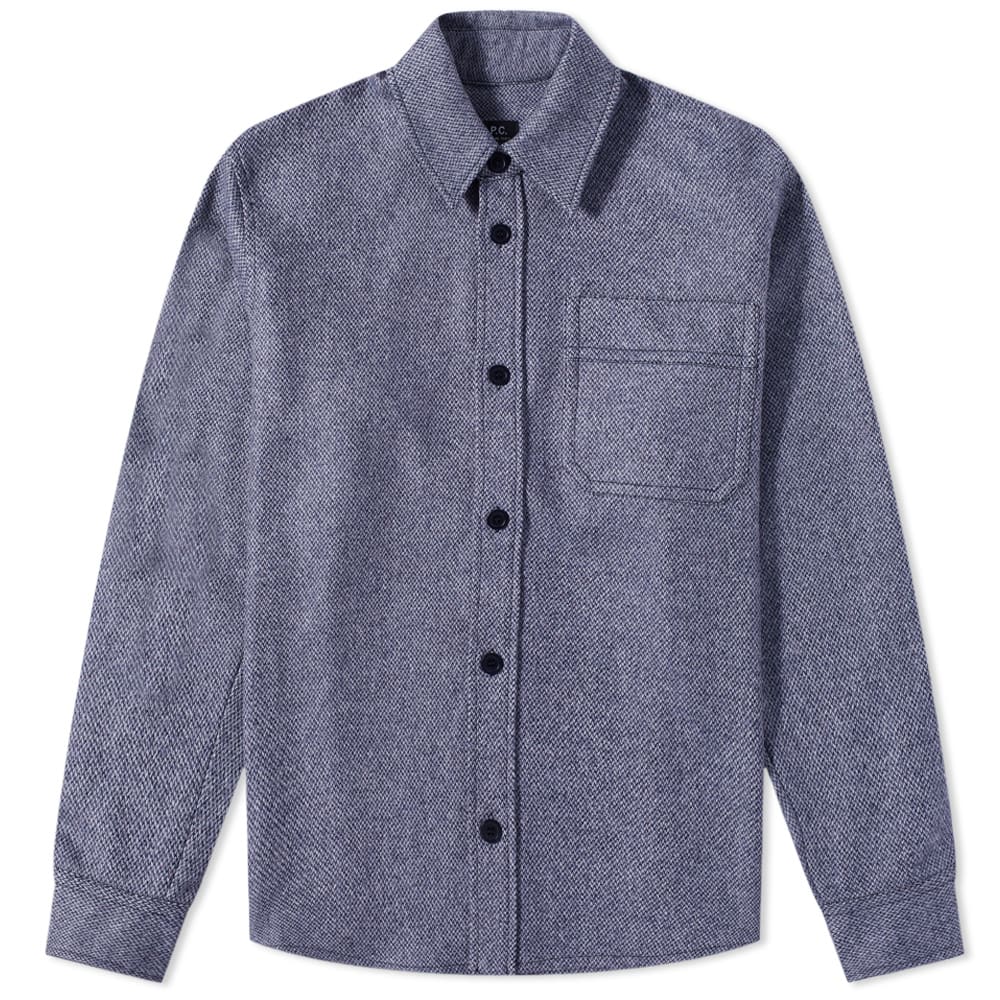 Srajce A.P.C. Basile Recycled Woven Overshirt Mornarica | WOAOP-H02709-DAR, 0