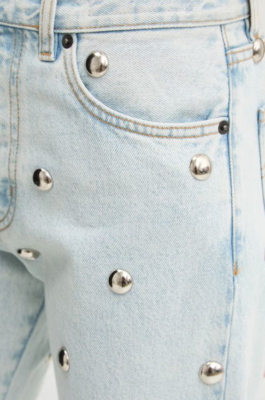 Kavbojke Fiorucci Fiorucci High-Waisted Studded Wide-Leg Jeans Modra | U01FMDJE075DN06DN08, 4