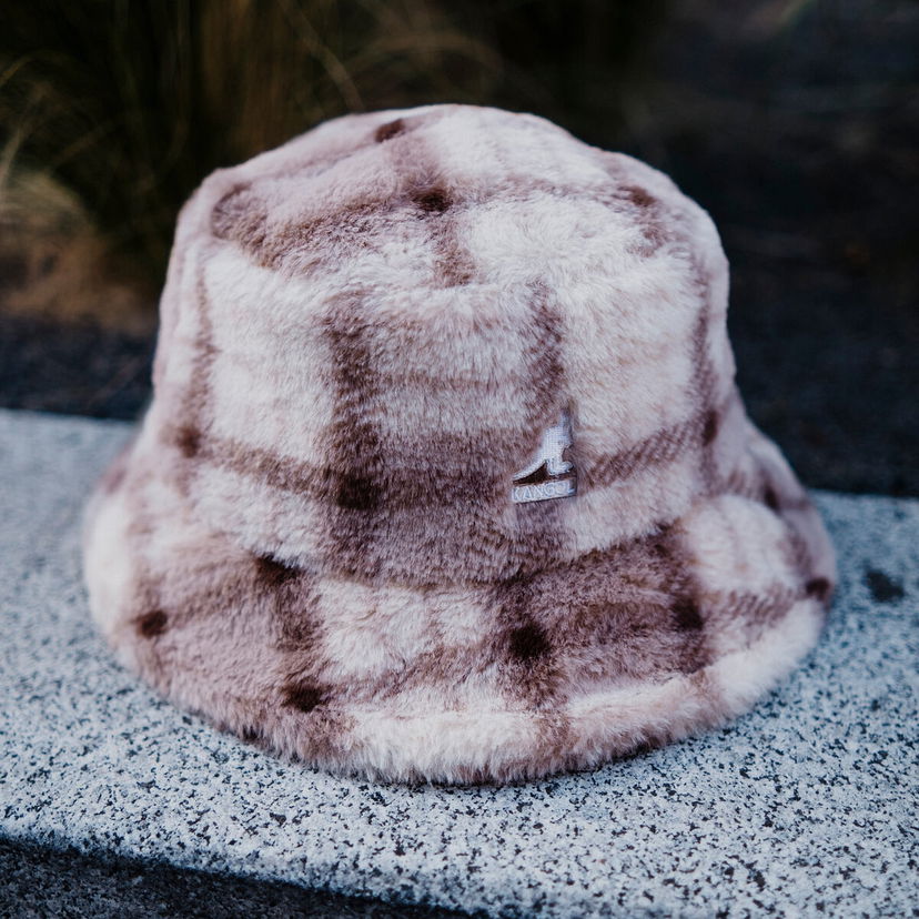 Klobuk Kangol Kangol Faux Fur Bucket Hat Rjava | K4370-BM266