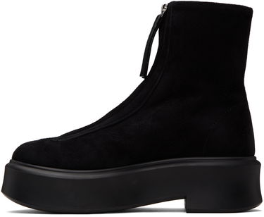 Oblačila The Row The Row Zipped I Suede Boots Črna | F1144-L25, 2