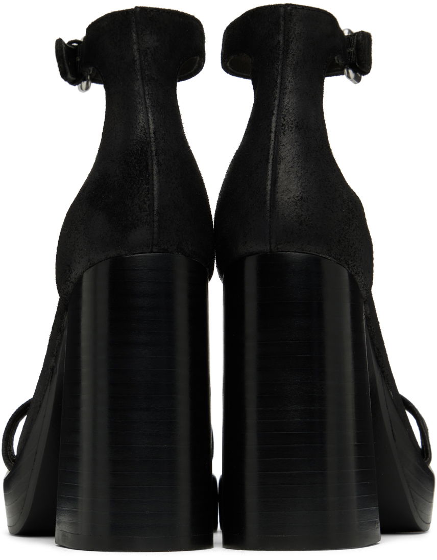 Obleke rag & bone rag & bone Matrix Heeled Suede Sandals Črna | WFF22HF019MX19, 1