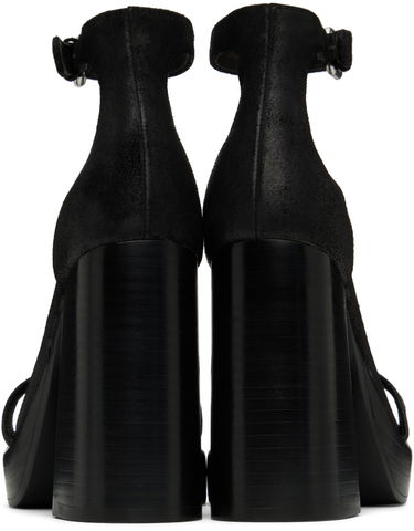 Obleke rag & bone rag & bone Matrix Heeled Suede Sandals Črna | WFF22HF019MX19, 1
