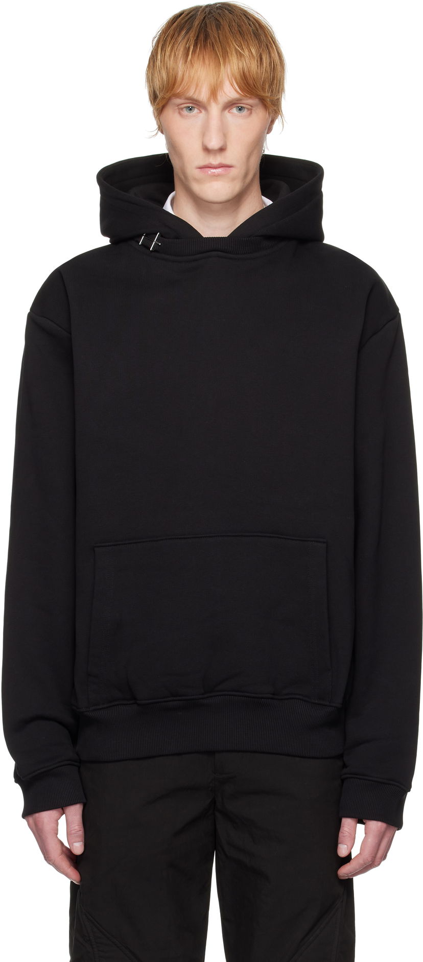 Pulover HELIOT EMIL HELIOT EMIL Pietra Hoodie Črna | SS25_M_08_076_BLK01