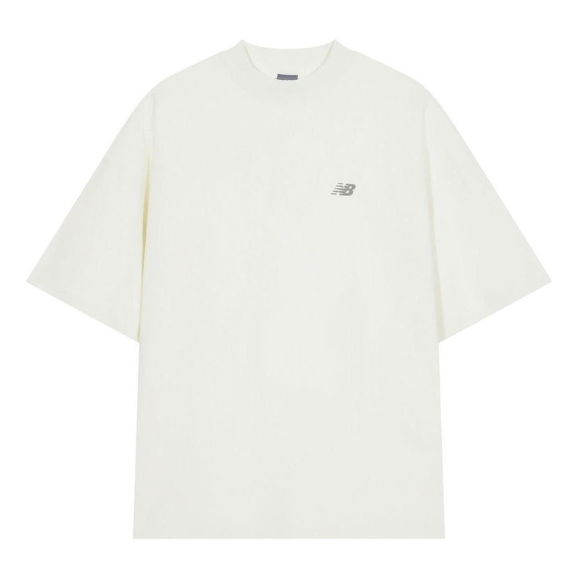 Majica New Balance Logo Cotton T-Shirt Bela | AMT41333-CIC