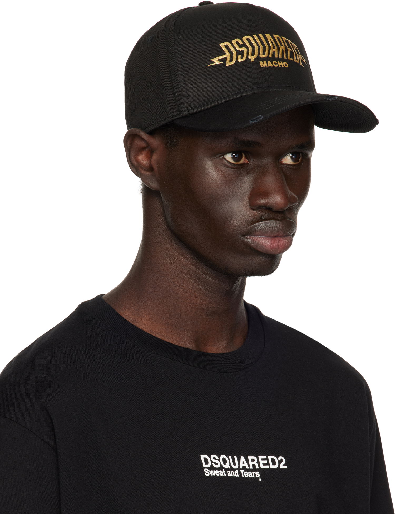 Kapa DSQUARED2 Dsquared2 'Macho' Baseball Cap Črna | BCM0906 05C00001 2124, 1