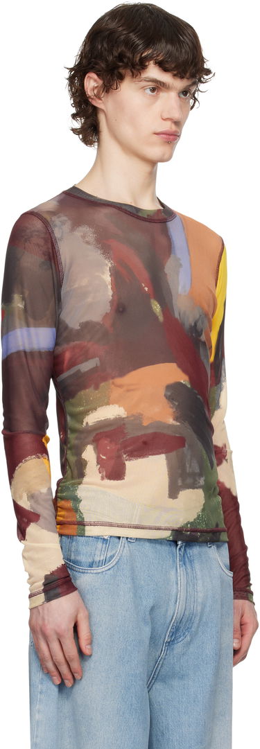 Majica JW Anderson JW Anderson Abstract Print Mesh T-Shirt Večbarvna | JO0234-PG1723, 1