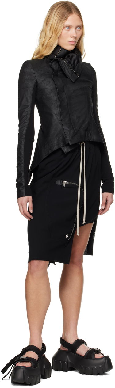 Nega čevljev Rick Owens Rick Owens Hollywood Mega Tractor Heeled Sandals Črna | RP01E7866 LOO, 4