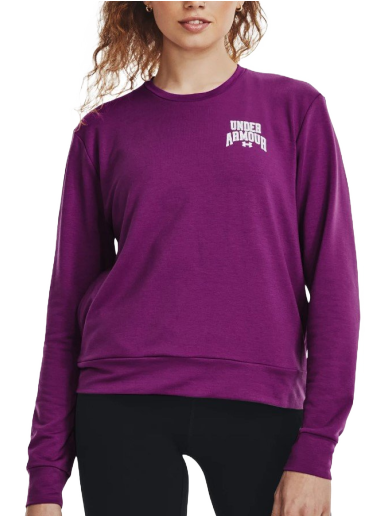 Pulover Under Armour Rival Terry Graphic Crewneck Lila | 1379477-573