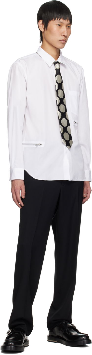 Hlače Comme des Garçons Homme Deux Wool Gabardine Trousers Črna | DO-P046-051, 3