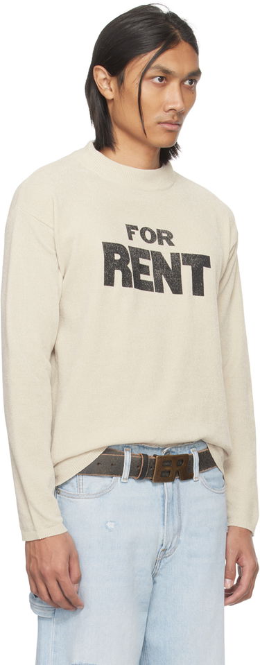 Pulover ERL Printed Crewneck Sweatshirt Bež | ERL07N026, 1