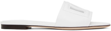 Superge in čevlji Dolce & Gabbana White 'DG' Cutout Slides Bela | CQ0436 AY329, 0