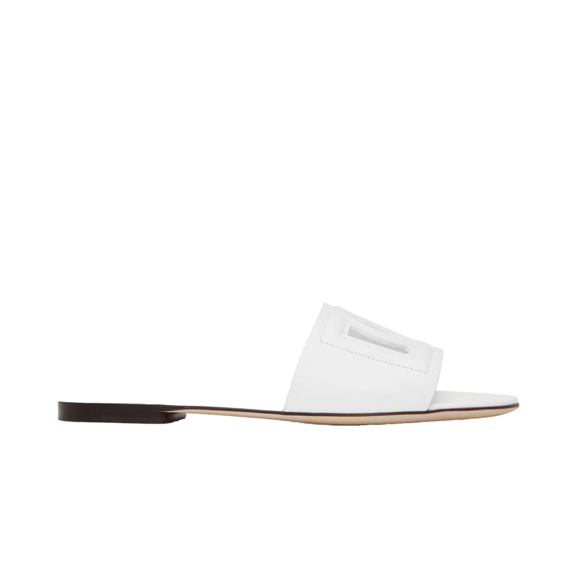 Superge in čevlji Dolce & Gabbana White 'DG' Cutout Slides Bela | CQ0436 AY329