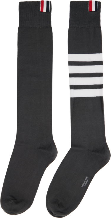 Nogavice Thom Browne 4-Bar Over The Calf Socks Siva | FAS026B-01690, 1