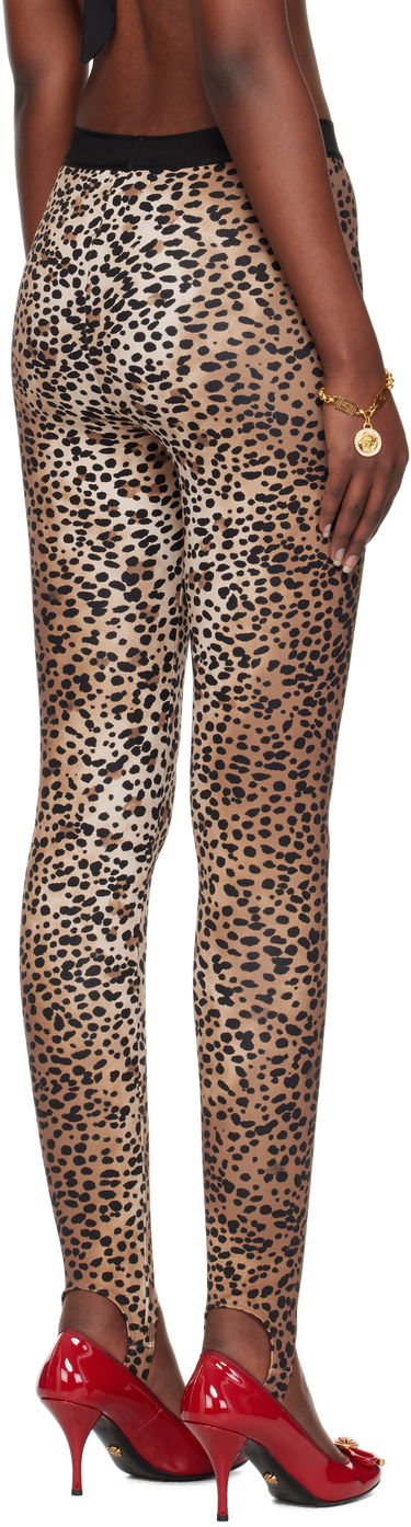 Pajkice Versace Versace Leopard Print Stirrup Leggings Rjava | 1015879_1A13676_5N540, 2