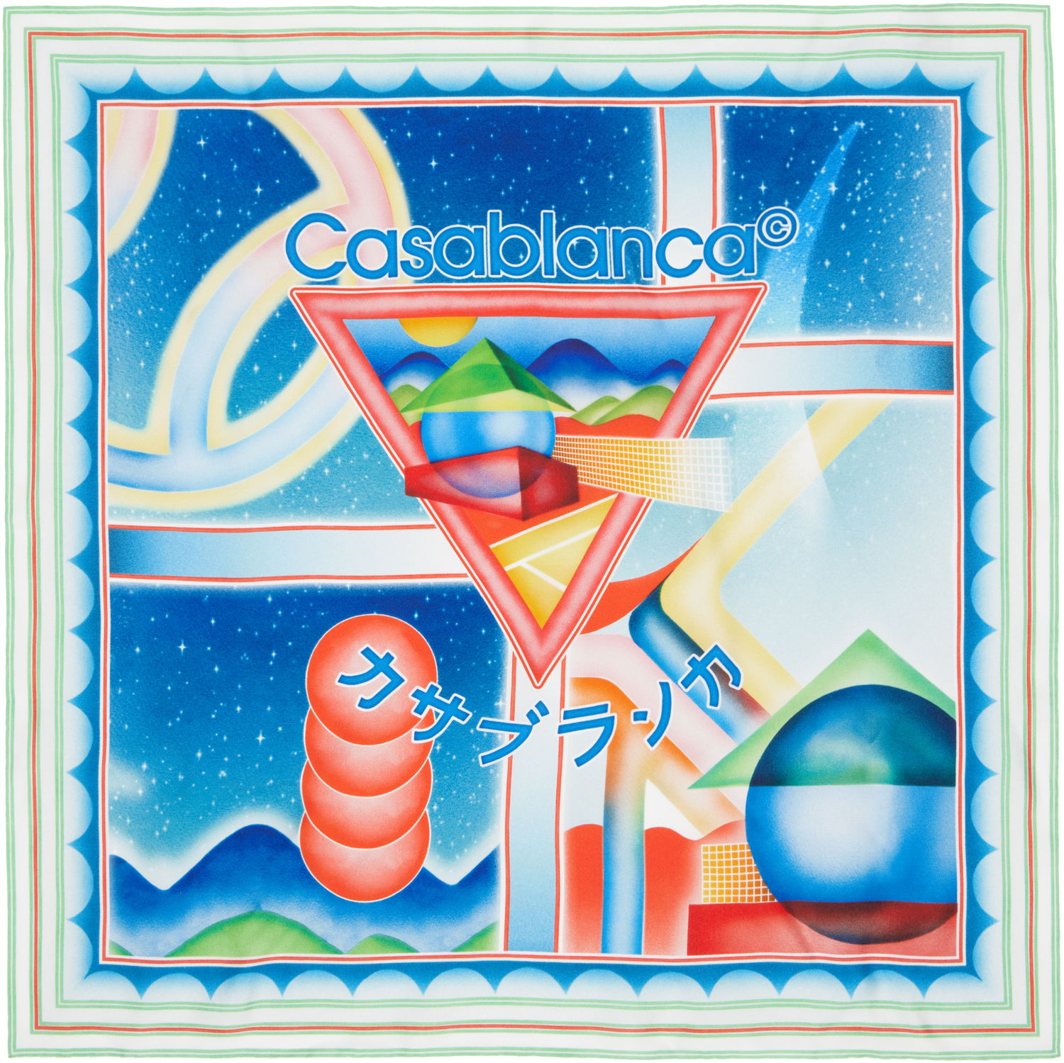 Šala Casablanca Casablanca Silk Scarf Večbarvna | APF25-ACC-053-03, 0