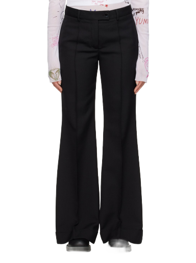 Hlače Acne Studios Flared Trousers Črna | AK0684-