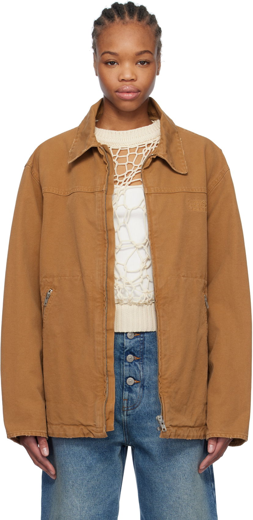 Jakna Maison Margiela MM6 Maison Margiela Canvas Jacket Rjava | SH0AM0048 M35249