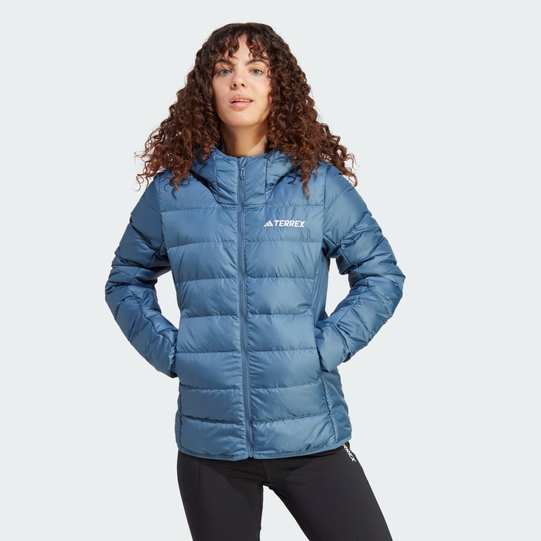 Jakna adidas Performance Terrex Multi Light Down Hooded Modra | IP6037, 0