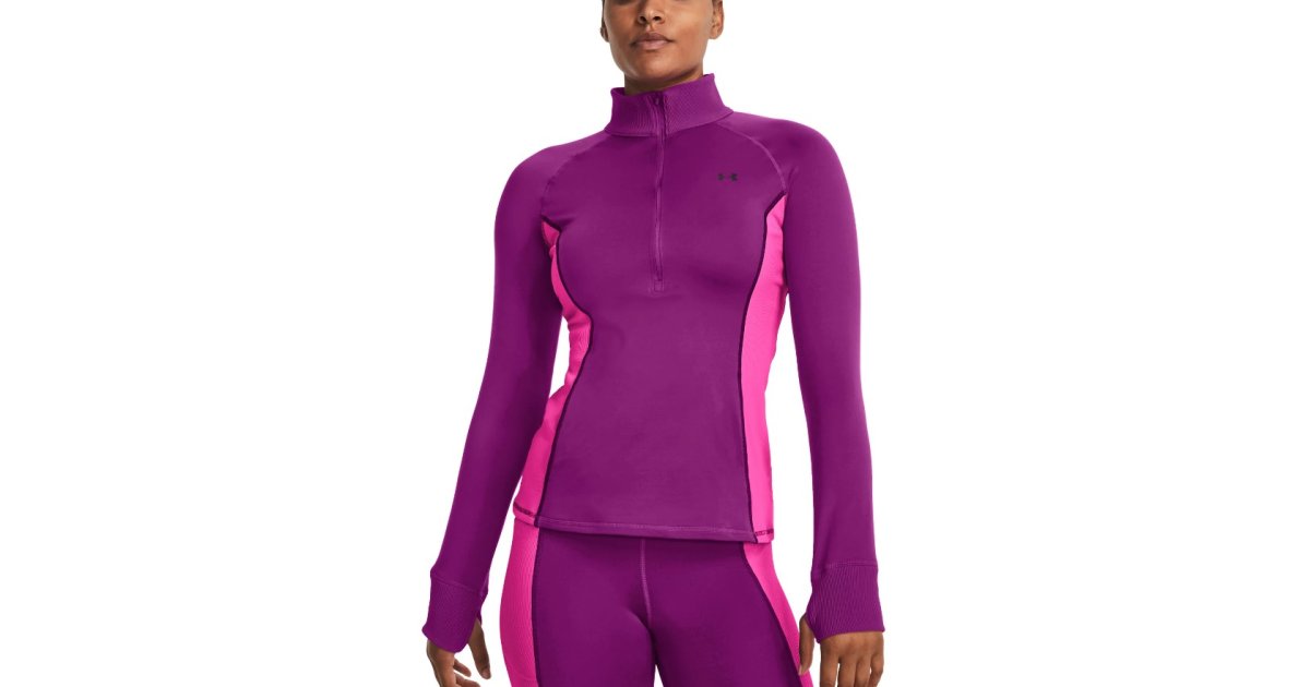 Oblačila Under Armour Train CW 1/2 Zip Lila | 1379886-573, 1