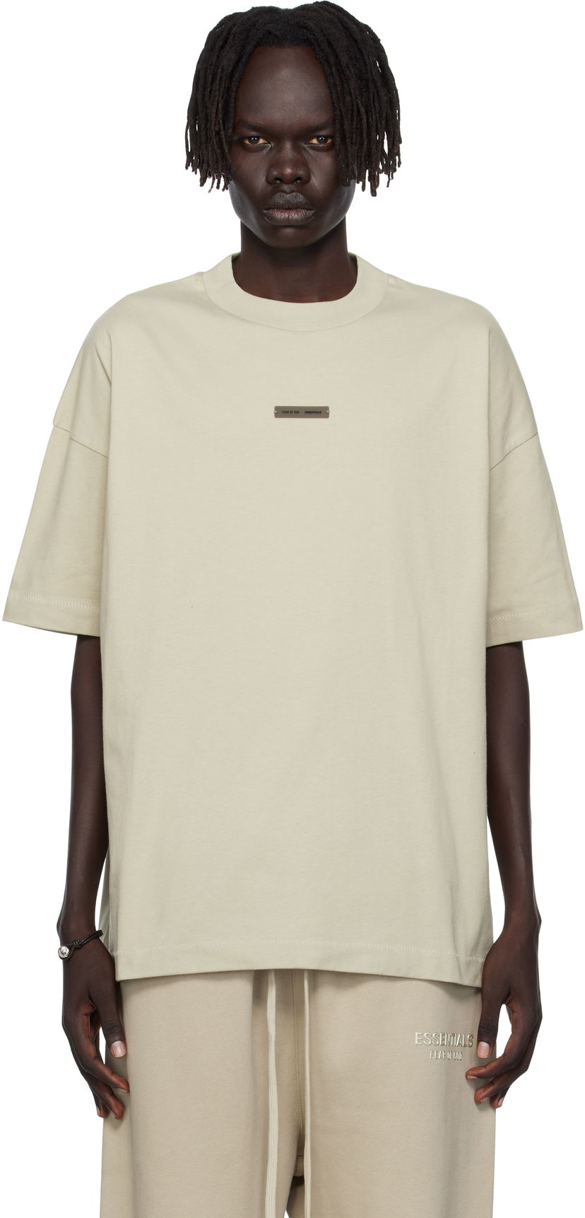 Majica Fear of God ESSENTIALS Classic Fit T-Shirt Bež | 125SP254196F