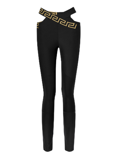 Pajkice Versace Greca Sports Leggings Black Črna | 1008681-1A06229-1B000