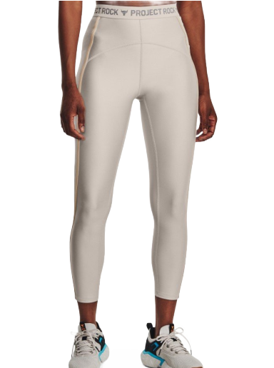 Pajkice Under Armour Project Rock HG Ankle Leggings Bež | 1377463-289