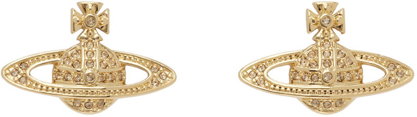 Uhani Vivienne Westwood Mini Bas Relief Earrings Bež | 62020033-02R121-CN, 0