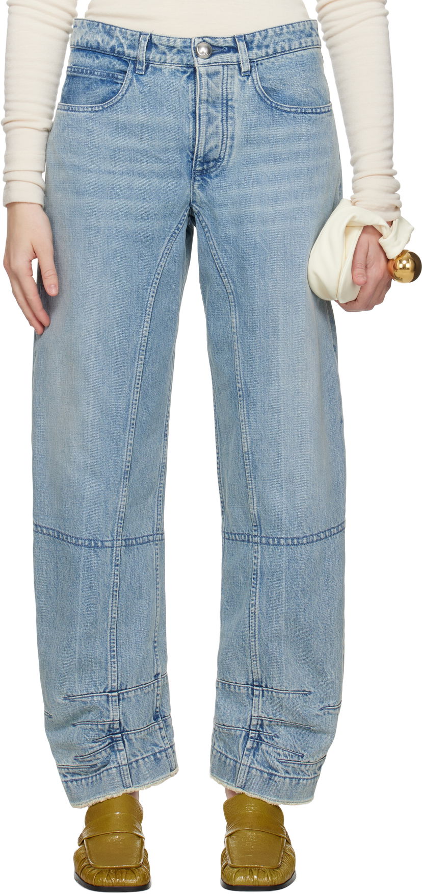 Kavbojke Jil Sander Jil Sander Darted Jeans Modra | J02KA0332_J46463