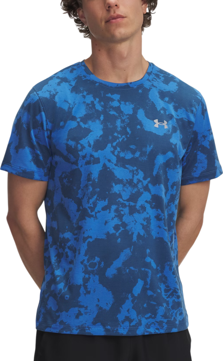 Majica Under Armour Under Armour UA Launch Printed Short Sleeve T-Shirt Modra | 6006110-402