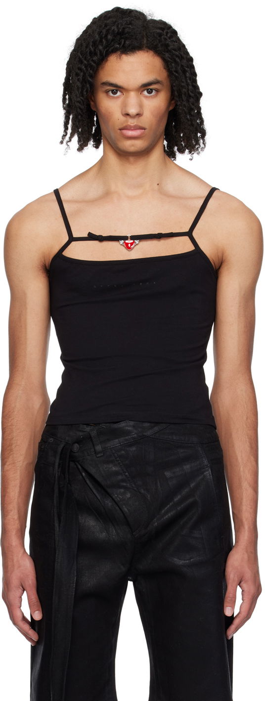 Majica brez rokavov Ottolinger Ottolinger Charmed Tank Top Črna | 1503801
