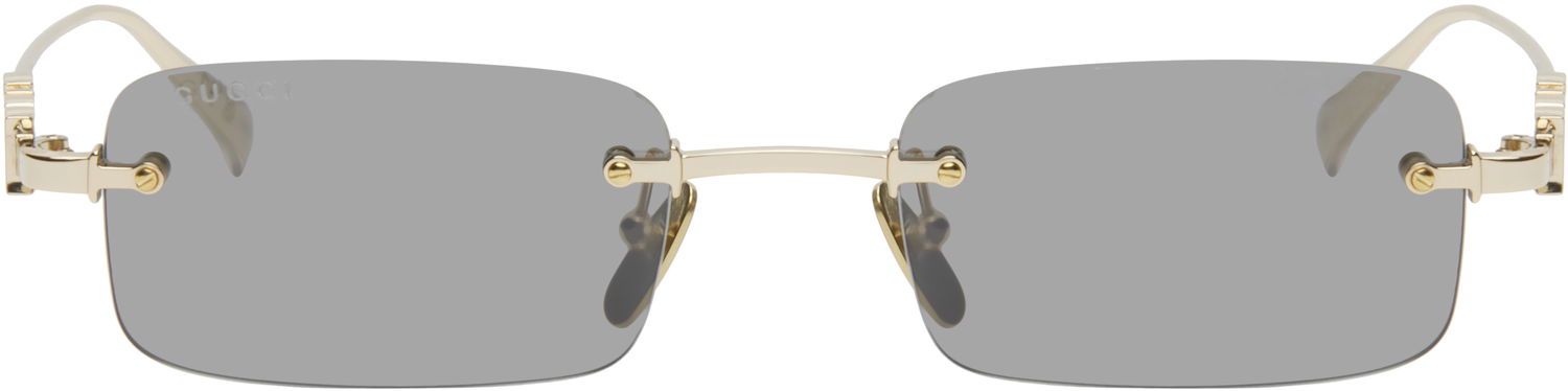 Sončna očala Gucci Gucci 'Gucci' Block Rectangular Sunglasses Kovinski | GG1808S-003, 0