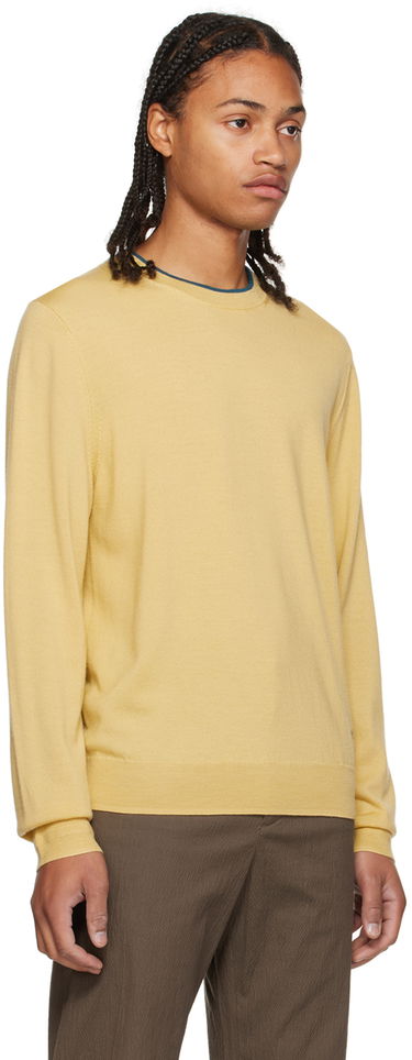 Pleteni pulover Paul Smith PS Paul Smith Embroidered Sweater Rumena | M2R-202Y-L21861, 1